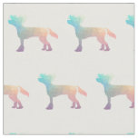 Chinese Crested Silhouette Tiled Fabric