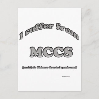 Chinese Crested Syndrome Postcard