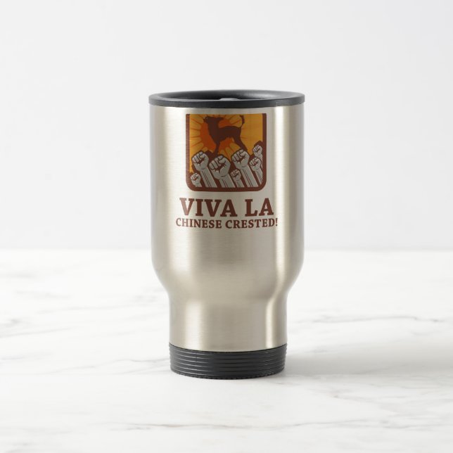 Chinese Crested Travel Mug (Center)
