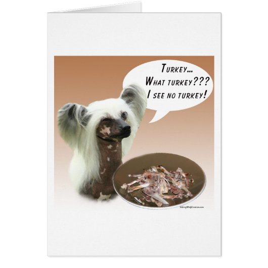 Chinese Crested Turkey Cards (Front)