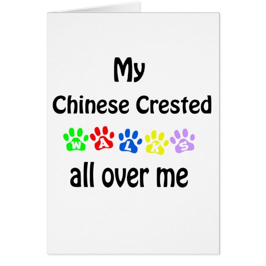 Chinese Crested Walks Design Cards (Front)