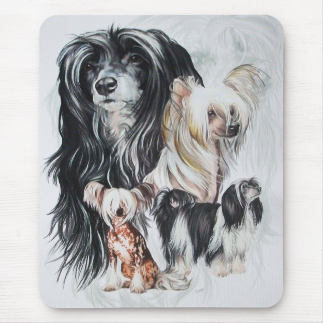 Chinese Crested wGhost Mouse Pad (Front)
