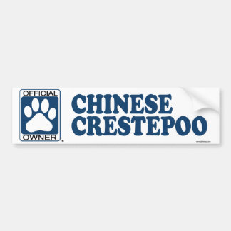 Chinese Crestepoo Blue Bumper Sticker