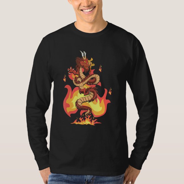 Chinese Culture China Mythical Fantasy Creature Fi T-Shirt (Front)