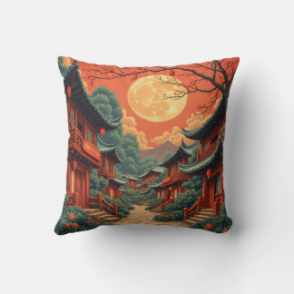 Chinese culture, high-end queen's crown, architect throw pillow