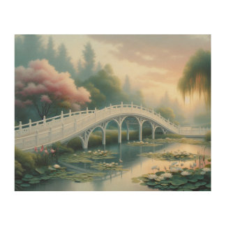 Chinese culture, Serenity's Reflection Wood Wall Art