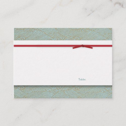 Table Card - Chinese Double Happiness Wedding Business Cards