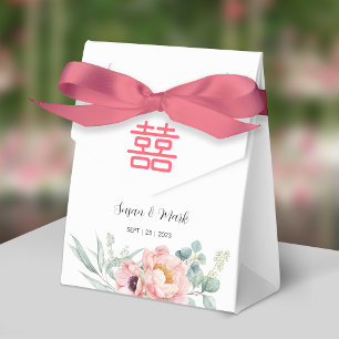 Chinese Double Happiness Wedding Thank You Favor B Boxes