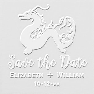 Chinese Dragon #2 Wedding Save the Date Embosser