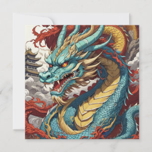 Chinese Dragon art card