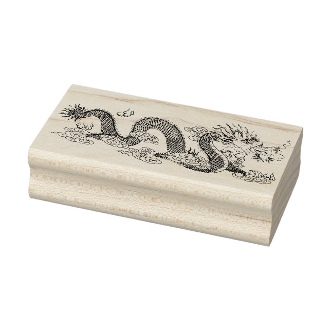 chinese dragon art stamp (Stamp)