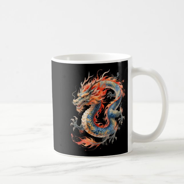 Chinese Dragon Asian Mythology Zodiac  Coffee Mug (Right)