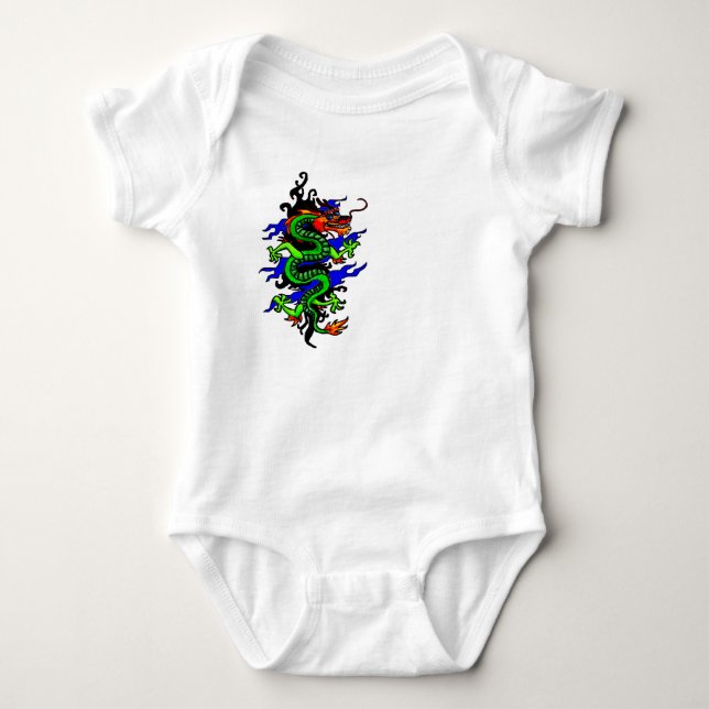 Chinese dragon baby suit baby bodysuit (Front)
