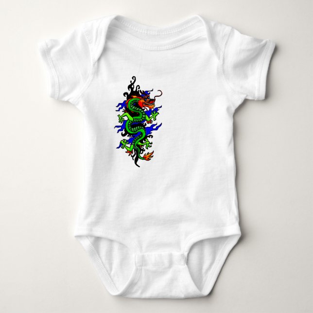 Chinese dragon baby suit bodysuit (Front)