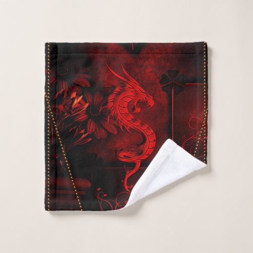 Chinese dragon bath towel set Zazzle