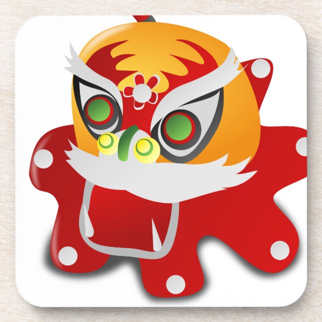 chinese dragon beverage coaster (Front)