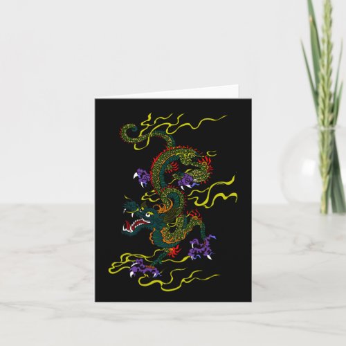 Chinese Dragon Blank Note Cards