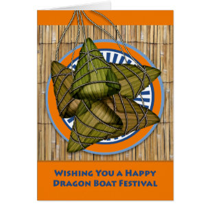 Chinese Dragon Boat Festival Zongzi Rice Dumpling Cards