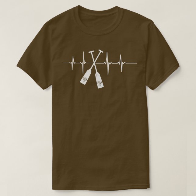 Chinese Dragon Boat Racing Paddles Heartbeat Gift  T-Shirt (Design Front)