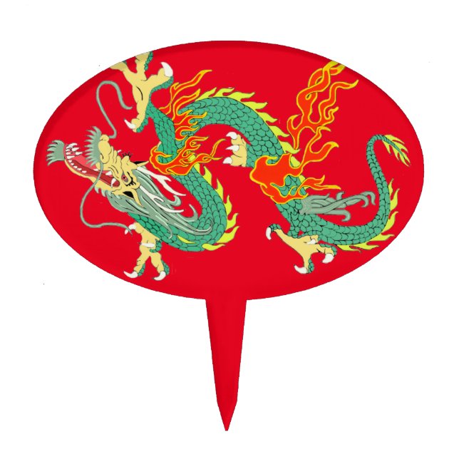 Chinese Dragon Cake Pick (Front)
