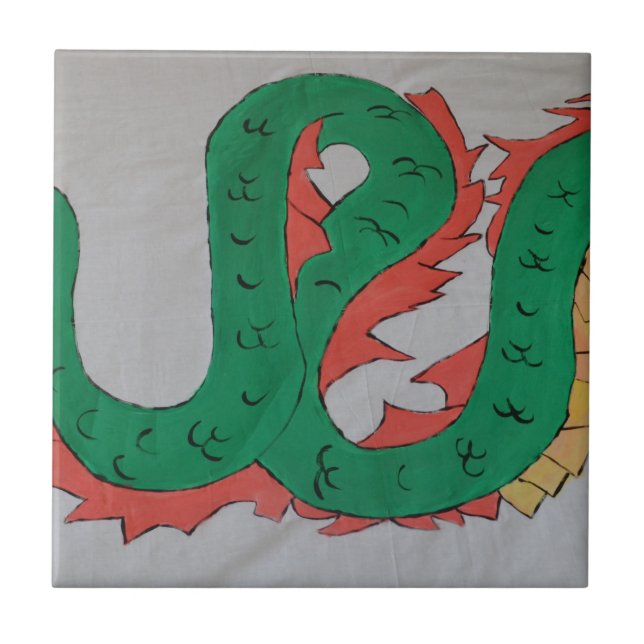 Chinese Dragon Ceramic Tile (Front)