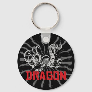 Chinese Dragon Chinese Zodiac Dragon Keychain by Year_of_Dragon_Tee at Zazzle
