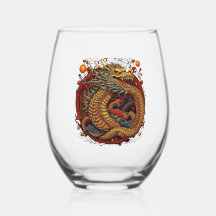 Chinese dragon. Dragon in a circle.