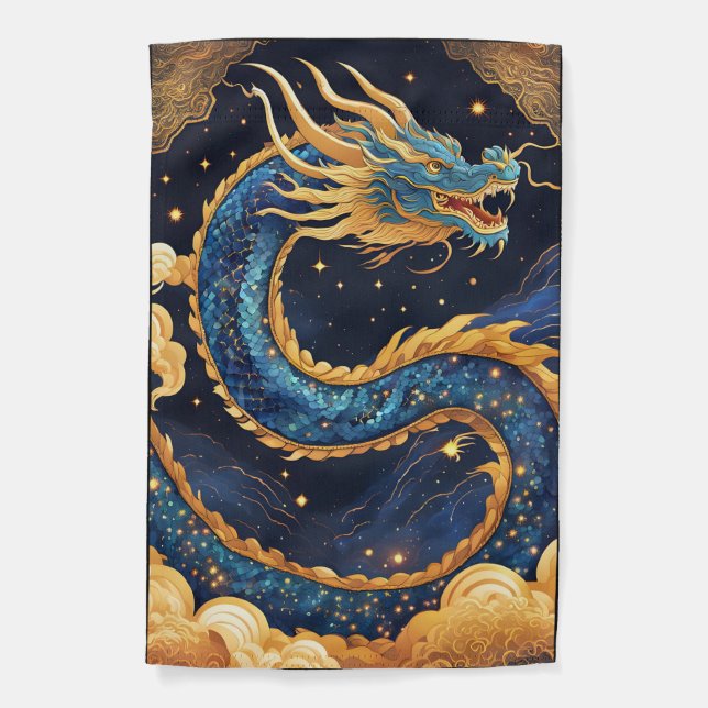 chinese dragon garden flag (Front)