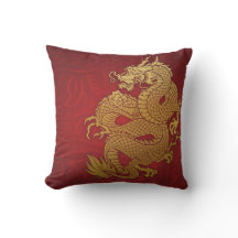 Chinese Dragon Gold and Red