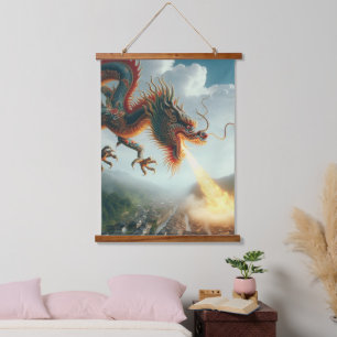 Chinese Dragon Hanging Tapestry