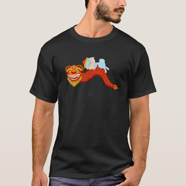 Chinese Dragon  Happy Chinese New Year  Year Rabbi T-Shirt (Front)