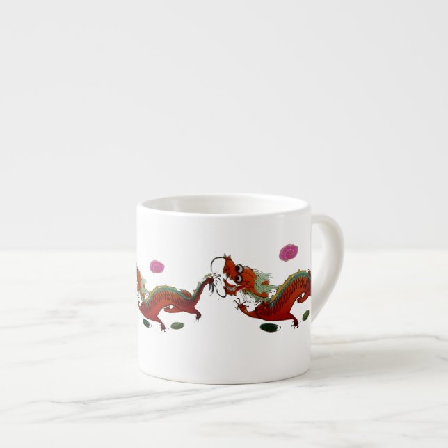 Chinese Dragon II Espresso Cup (Front Right)