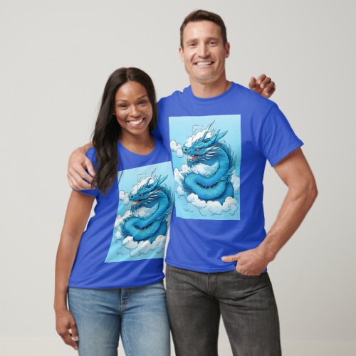 Chinese Dragon in the Clouds T_Shirt