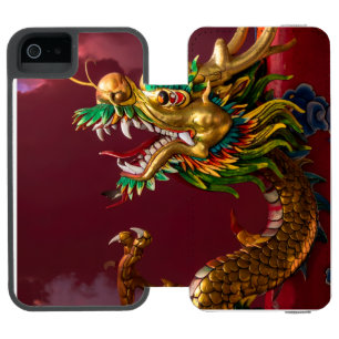Chinese dragon iPhone SE/5/5s wallet case