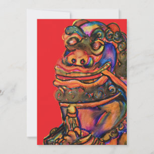 Chinese Dragon Invitation