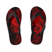 Chinese dragon kid's flip flops Chinese dragon kid's flip flops