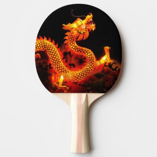Chinese Dragon Lantern Ping Pong Paddle
