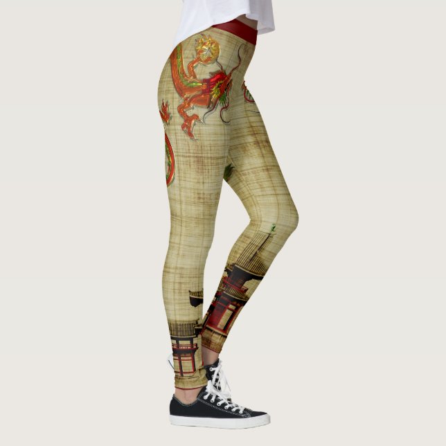 Chinese Dragon Leggings (Right)