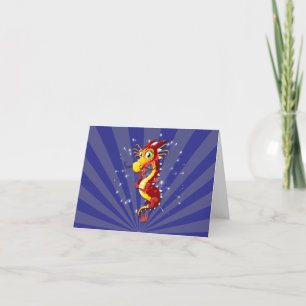 Chinese Dragon Letterpress Thank You Card