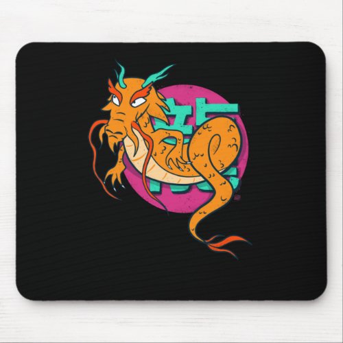 Chinese Dragon Long Asian Style Street Wear Mouse Pad
