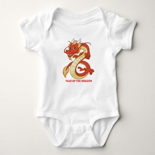 Chinese Dragon Lunar new year 2024 Baby Bodysuit