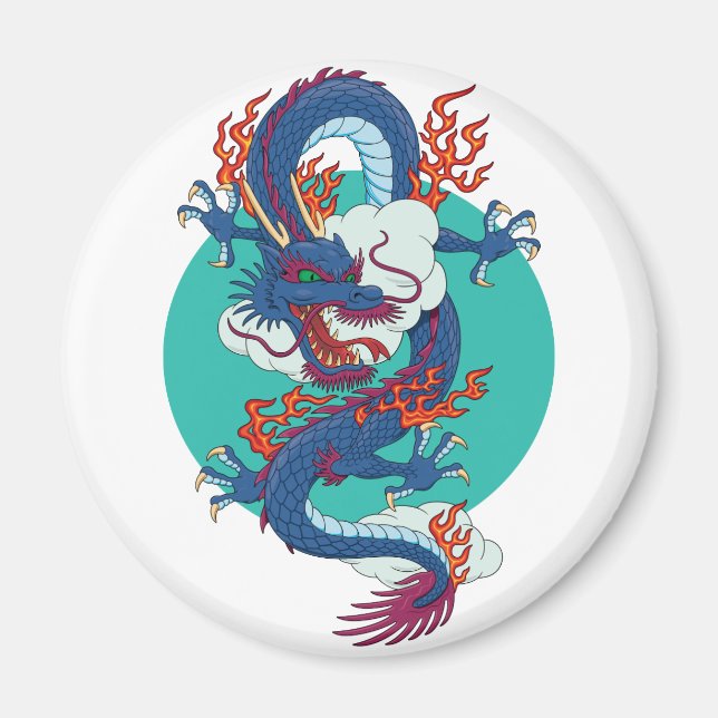 Chinese Dragon Magnet (Front)