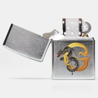 Chinese Dragon Monogram G Zippo Lighter
