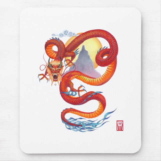Chinese Dragon Mousepad (Front)