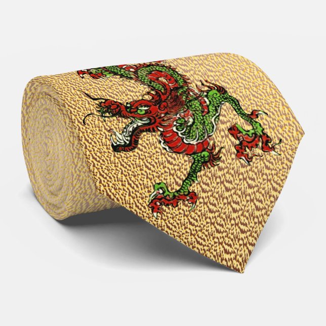 Chinese Dragon Neck Tie (Rolled)