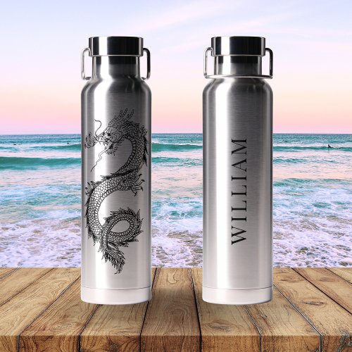 Chinese Dragon Personalized Water Bottle