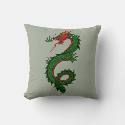 Chinese dragon pillow