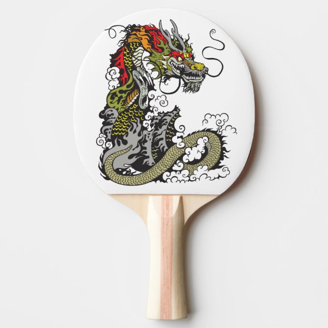 chinese dragon Ping-Pong paddle (Front)