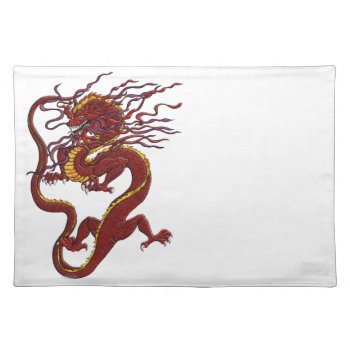 Chinese Dragon Placemat by gailgastfield at Zazzle