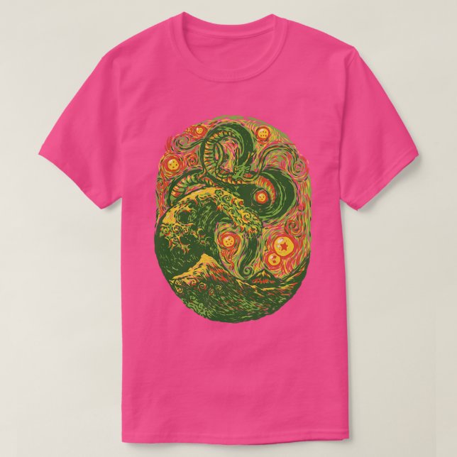 Chinese Dragon Post Impressionist by Tobe Fonseca T-Shirt (Design Front)
